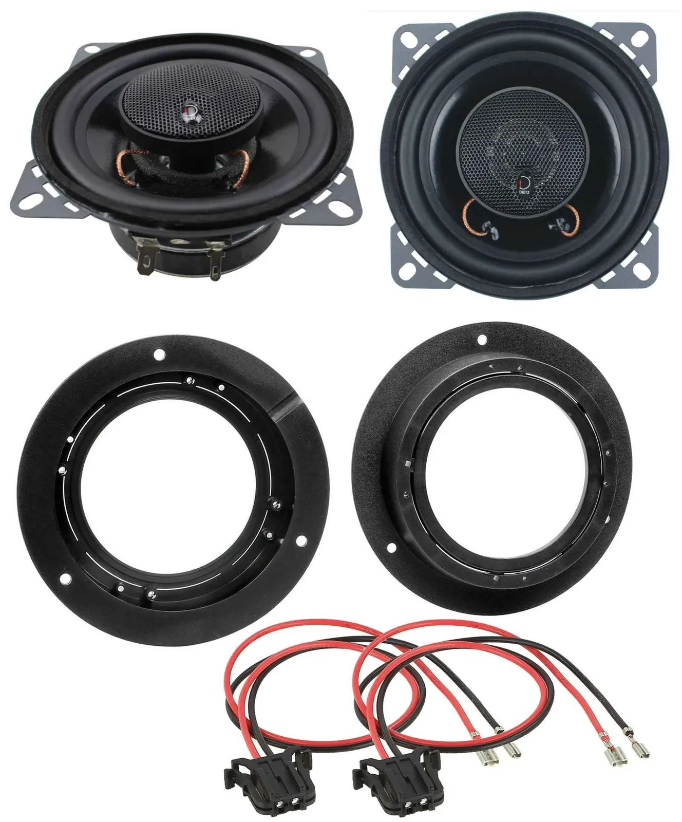 Dietz 80Watt 10cm 2-Wege Lautsprecher für Mercedes A-Klasse 04-12 Heck Auto Boxe