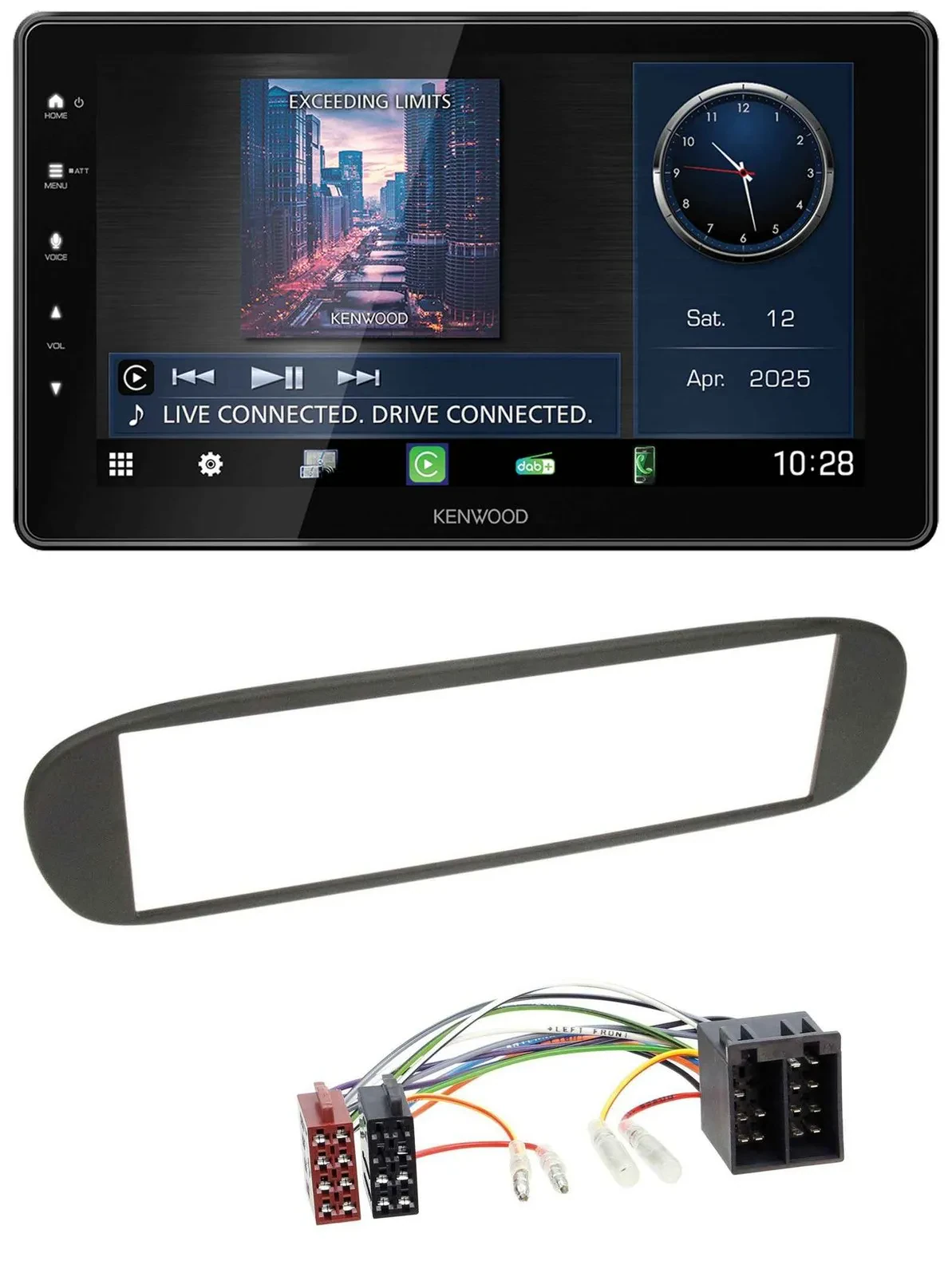 Kenwood MP3 Bluetooth USB DAB Autoradio für Fiat Barchetta (ab 1995)