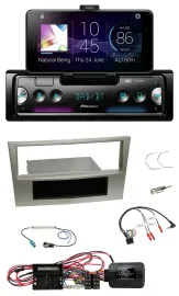 Pioneer USB Lenkrad Bluetooth DAB Autoradio für Opel Corsa D satin-stone 09-14