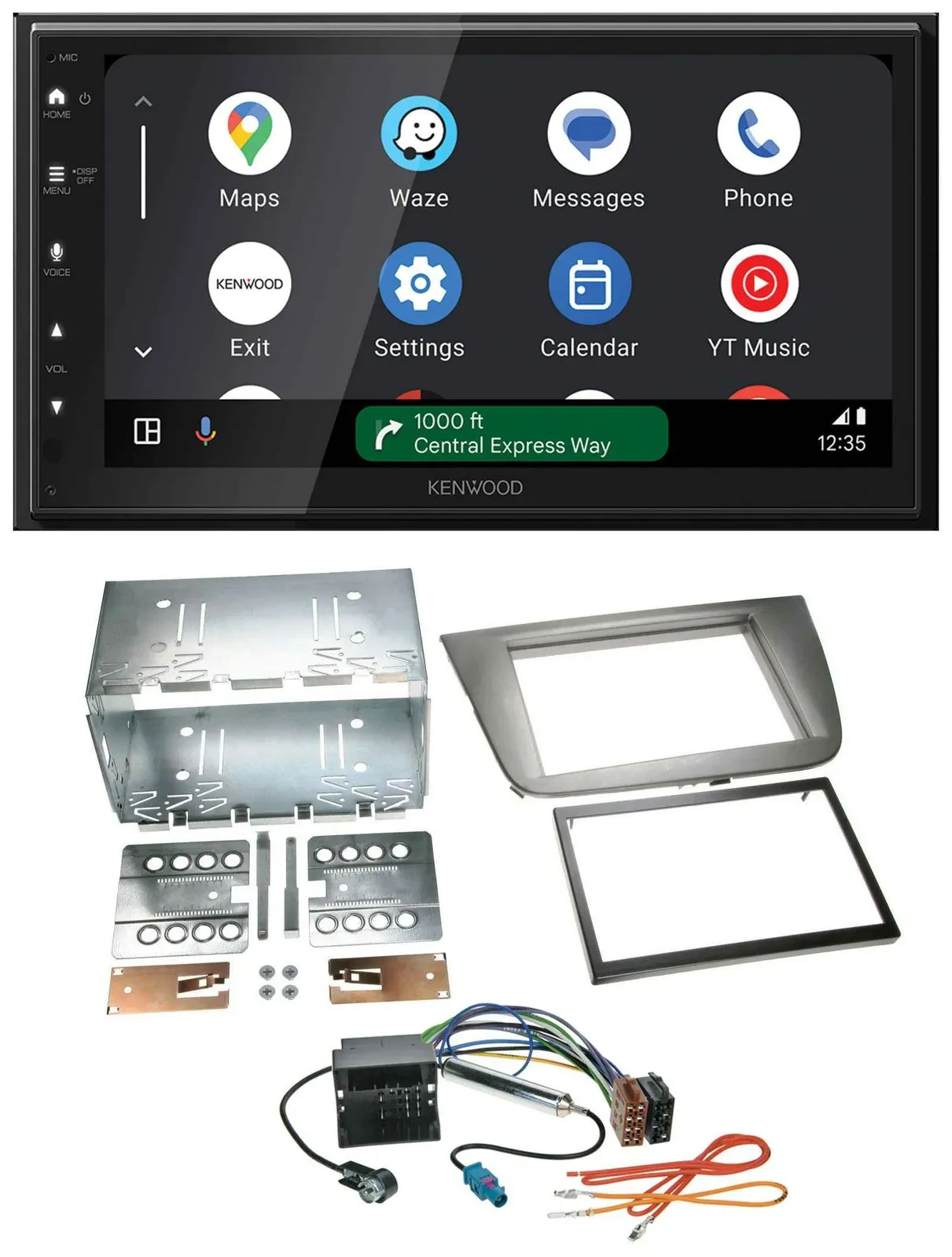 Kenwood DAB Bluetooth USB MP3 2DIN Autoradio für Seat Altea Altea XL Toledo anth