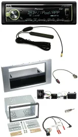 Pioneer MP3 USB CD DAB Lenkrad Autoradio für Ford Kuga 2008-2012 silber