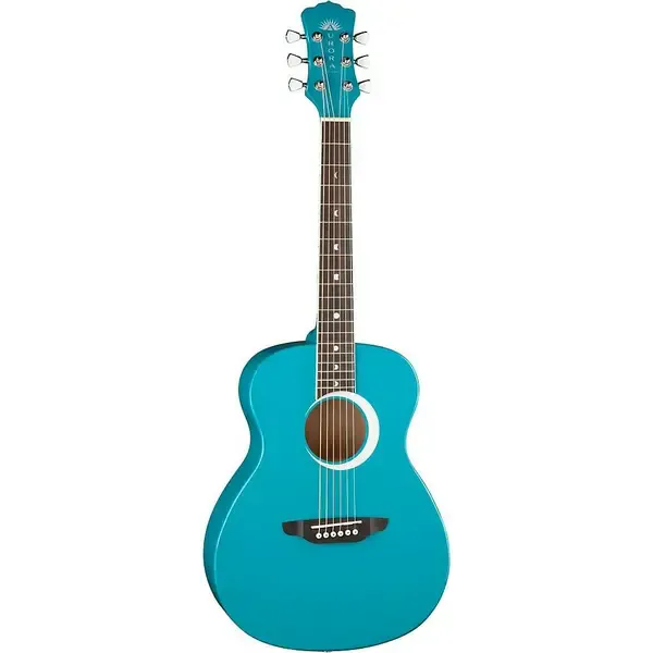 Акустическая гитара Luna Guitars Aurora Borealis 3/4 Teal Sparkle