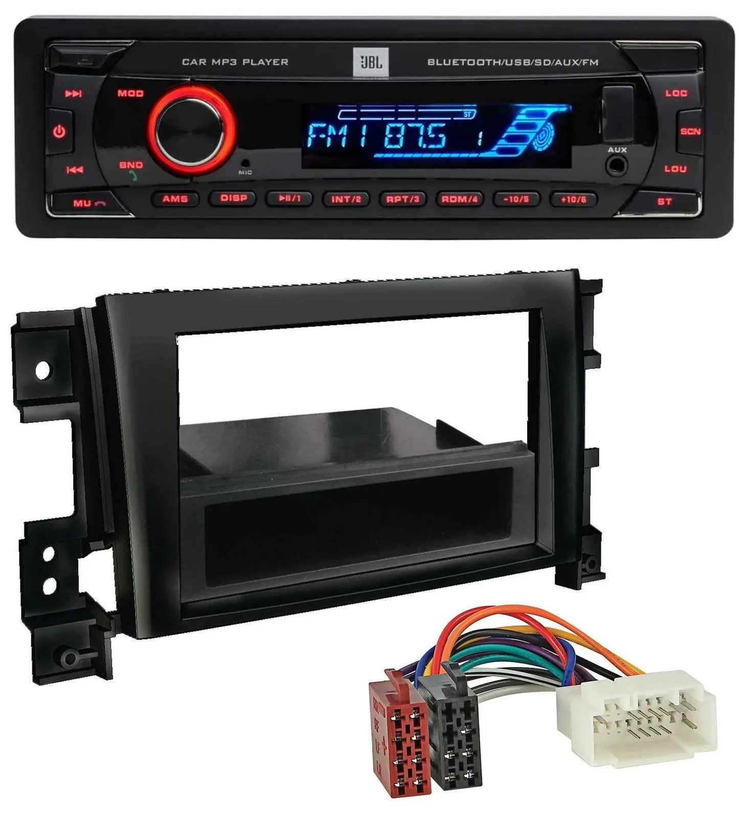 JBL AUX MP3 USB Bluetooth SD Autoradio für Suzuki Gran Vitara (ab 2005)