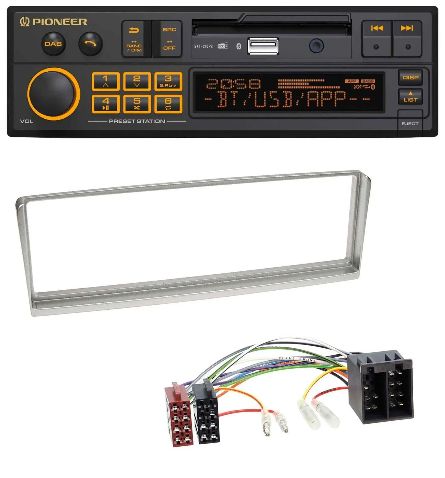 Pioneer DAB MP3 USB Bluetooth Autoradio für Alfa Romeo 156 (2001-2003)