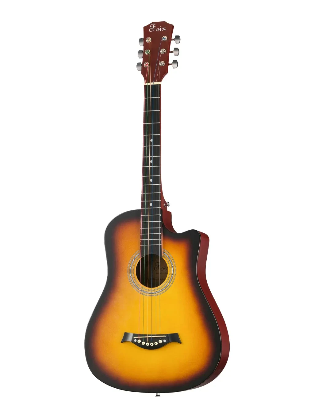 Акустическая гитара Foix FFG-3861C-SB с вырезом, санберст