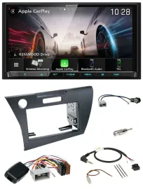 Kenwood Lenkrad 2DIN USB DAB Bluetooth Autoradio für Honda CR-Z 2010-2013