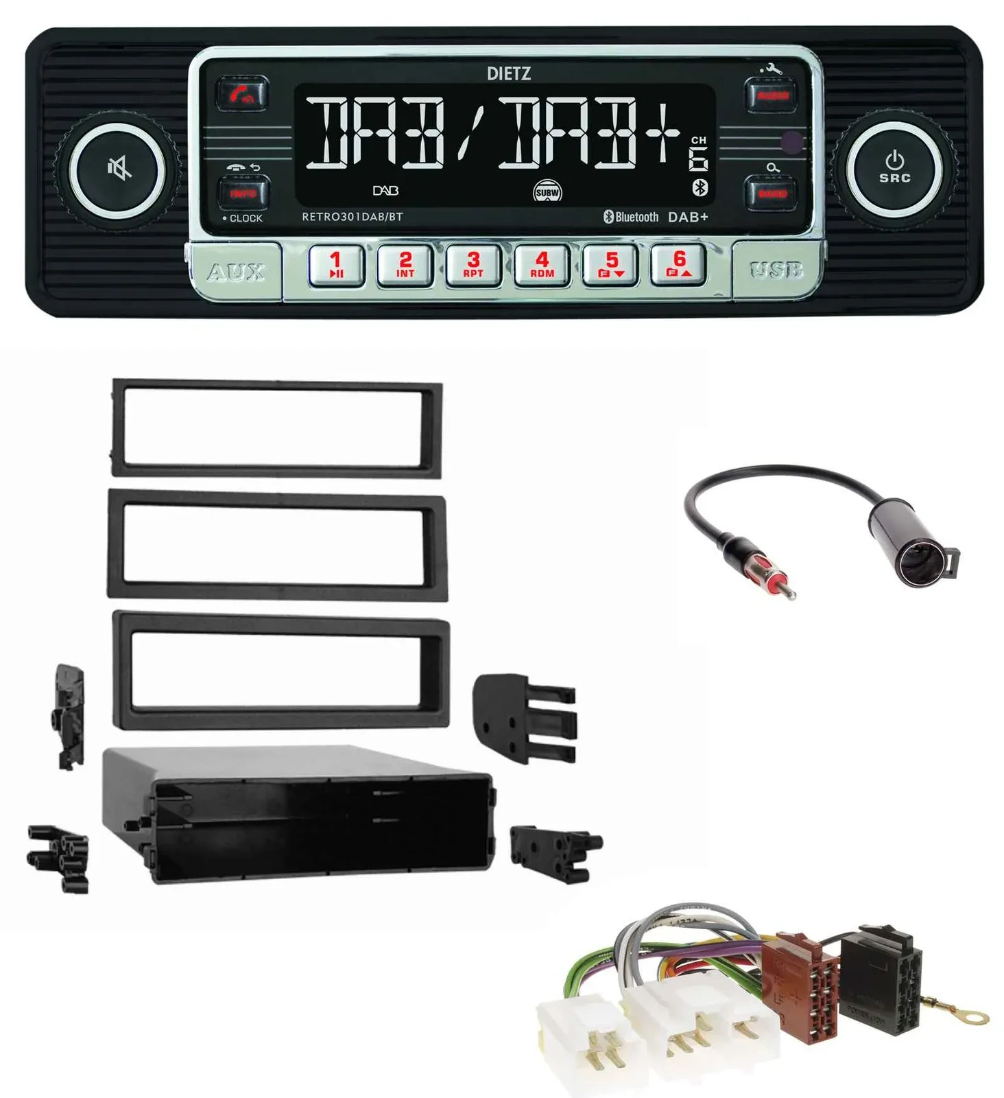 Dietz USB DAB MP3 Bluetooth Autoradio für Nissan 200 SX 1994-1998 240 SX 1995-19