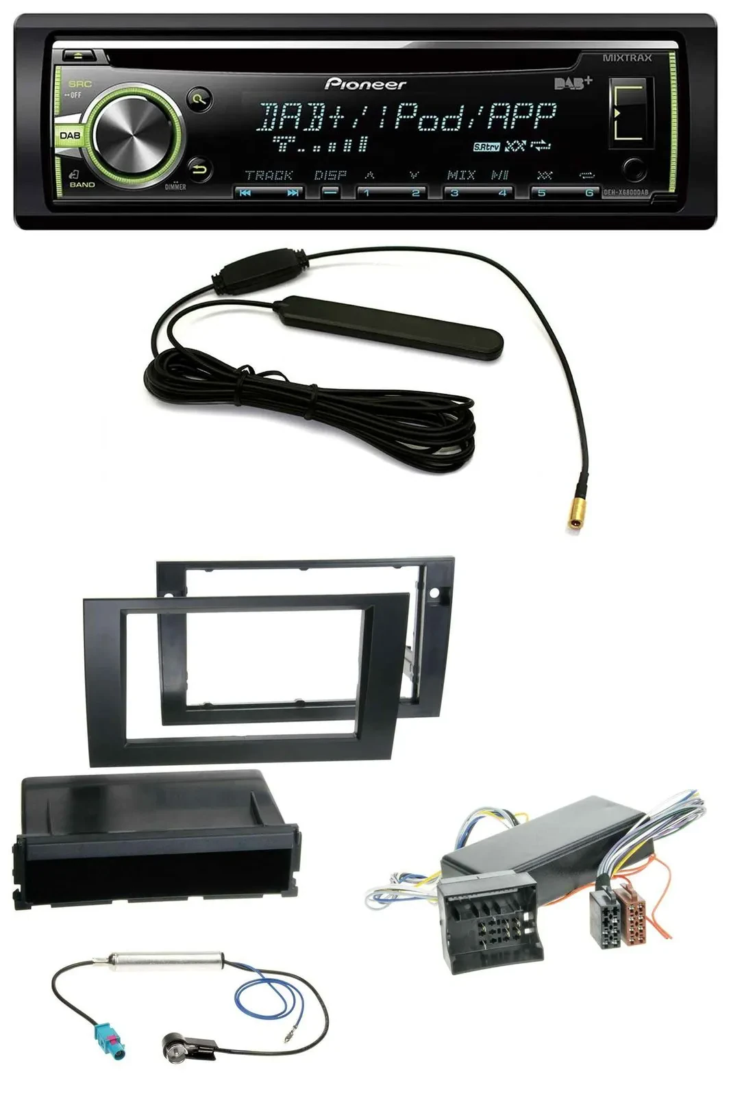 Pioneer MP3 USB CD DAB AUX Autoradio für Audi A4 99-01 B5 Symphony Bose Aktivsys