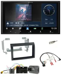 Kenwood Bluetooth 2DIN USB DAB Lenkrad Autoradio für Citroen Jumper ab 14 schwar
