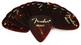 Медиаторы Fender 351 Classic Celluloid Shell Heavy (12 штук)