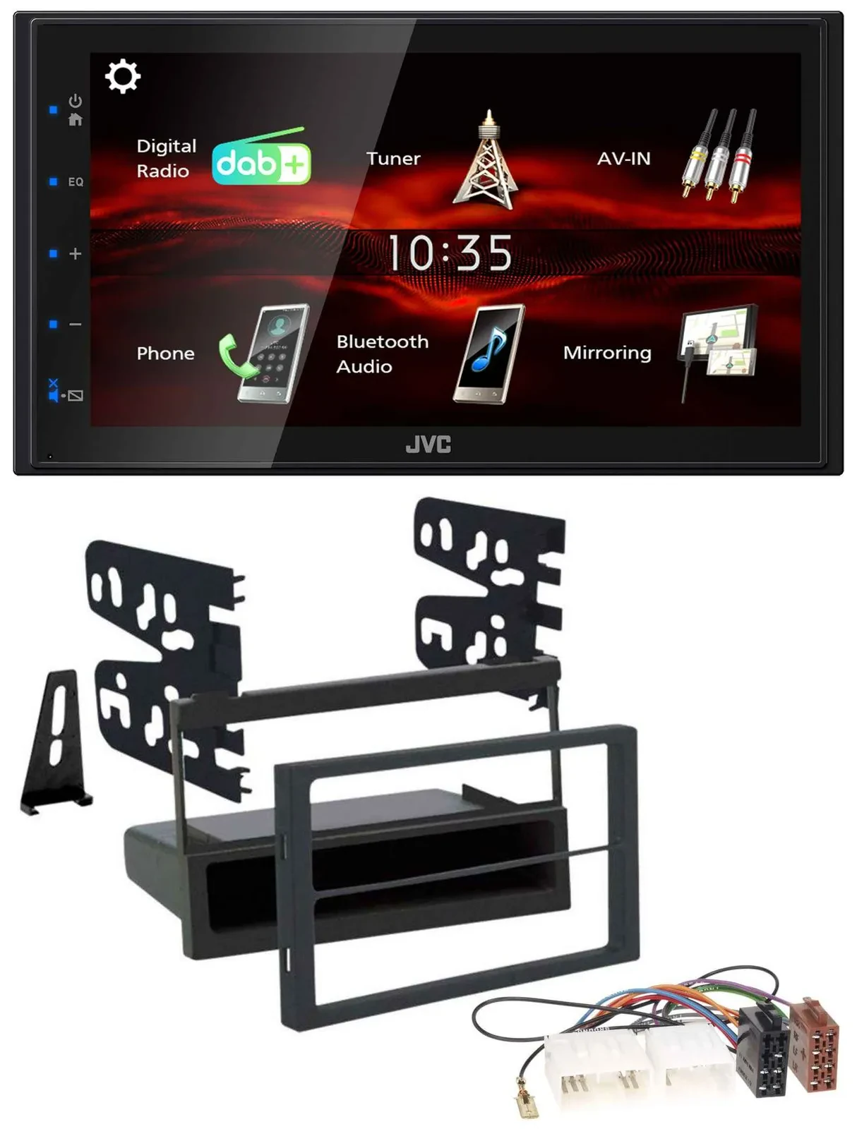 JVC USB Bluetooth MP3 DAB 2DIN Autoradio für Mazda 626 99-02 MPV 96-99 MX5 00-05