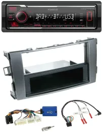 Kenwood Lenkrad Bluetooth USB DAB Autoradio für Toyota Auris 2011-2012 anthrazit