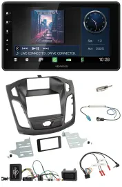 Автомагнитола для Ford Focus DYB 2011–2014 Kenwood Bluetooth, USB, DAB, поддержка кнопок на руле