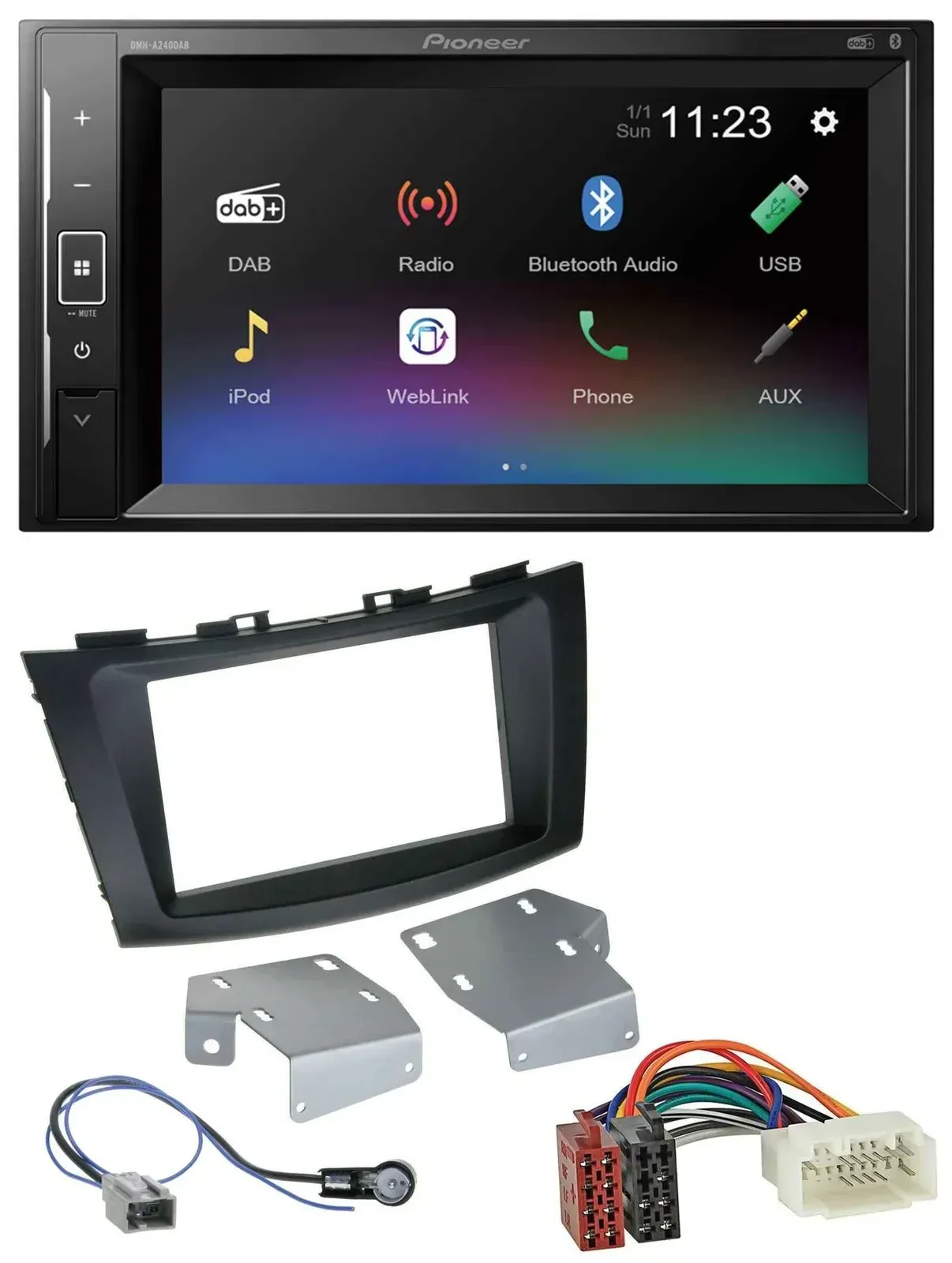 Автомагнитола Pioneer 2DIN DAB, Bluetooth, USB для Suzuki Swift (с 2010)