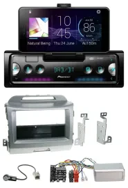 Pioneer USB Lenkrad Bluetooth DAB Autoradio für Kia Sportage 3 2010-15 silber