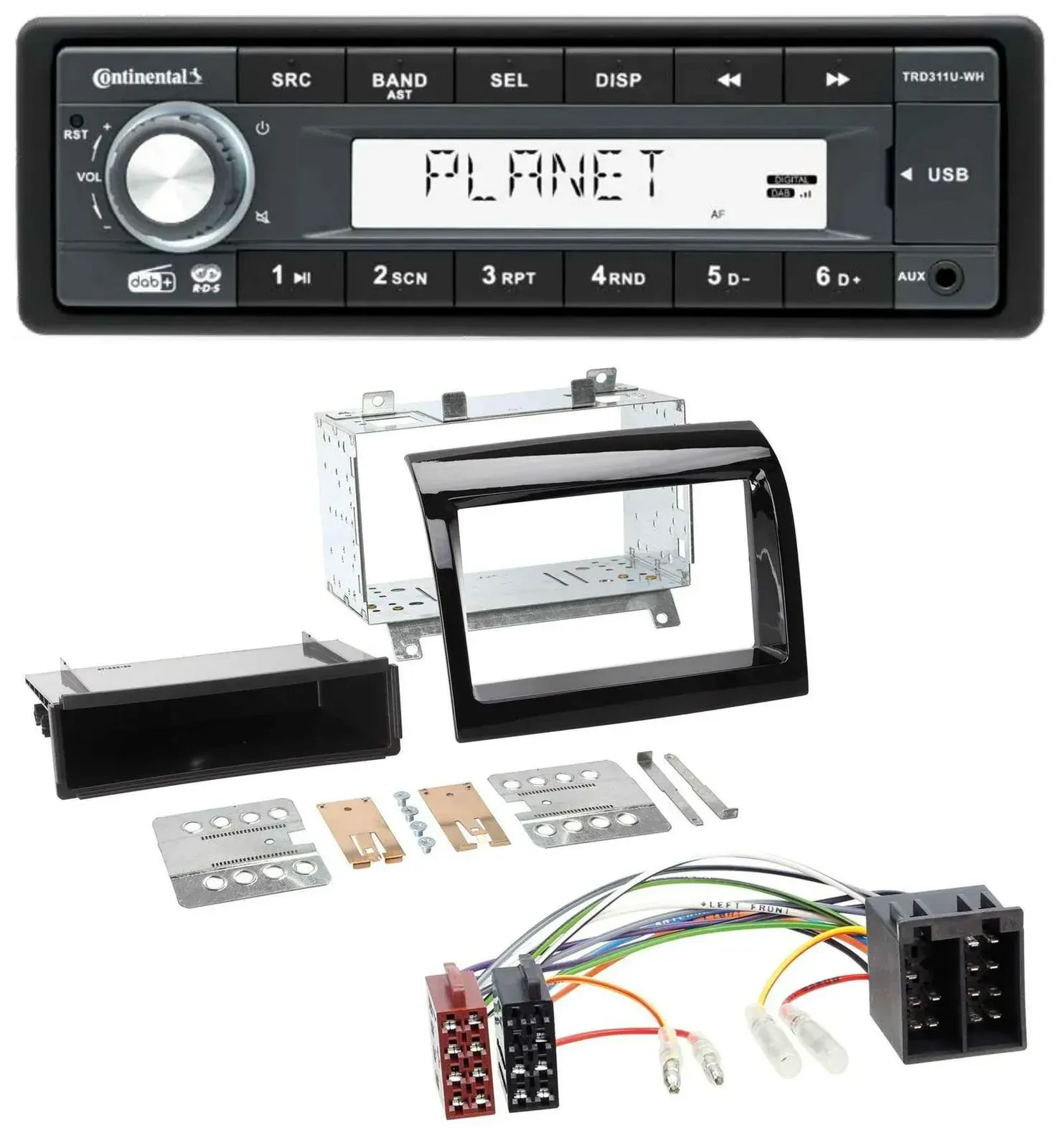 Continental MP3 AUX USB DAB 1DIN Autoradio für Peugeot Boxer Citroen Jumper Fiat