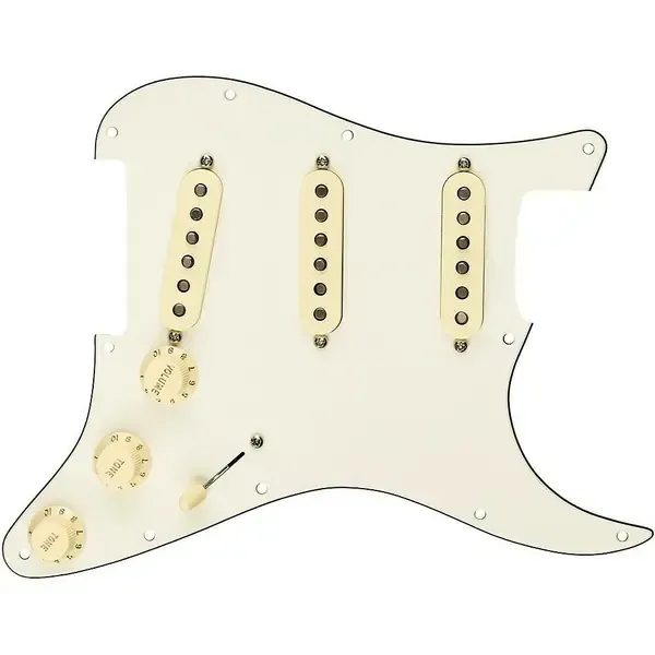 Пикгард со звукоснимателями Fender Stratocaster SSS 57/62 Pre-Wired Pickguard White/Back/White