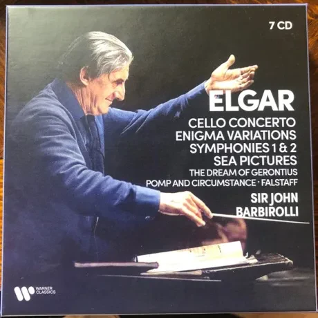 SIR JOHN BARBIROLLI - Elgar: Cello Concerto Enigma Variations Symphonies 1 & 2 Sea Pictures (7CD, Box)