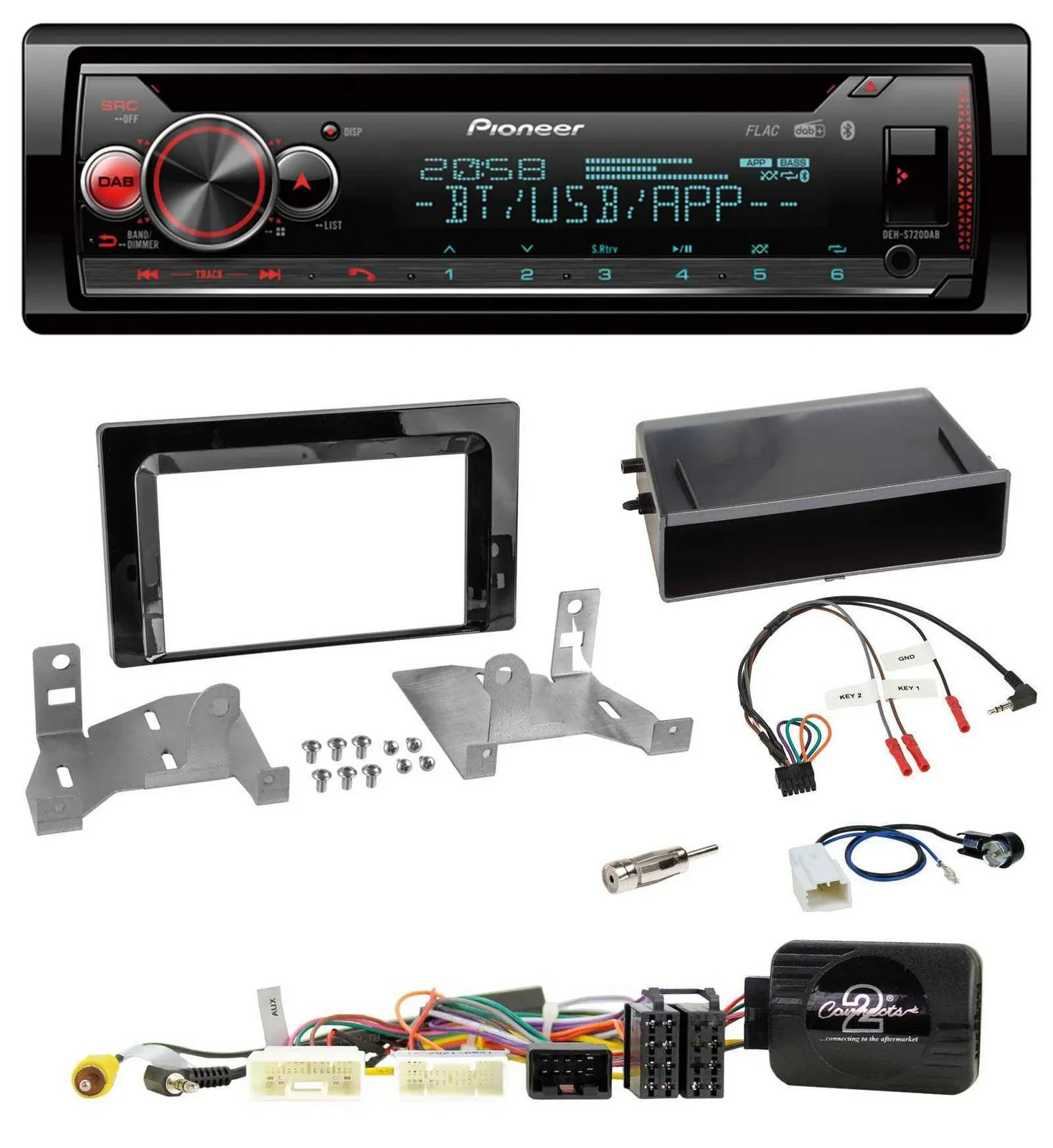 Автомагнитола для Toyota Aygo (с 2022) Pioneer DAB CD Bluetooth USB