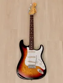 Электрогитара Fender Stratocaster 1972 Vintage Reissue ST72-55 SSS Sunburst w/gigbag Japan 1989