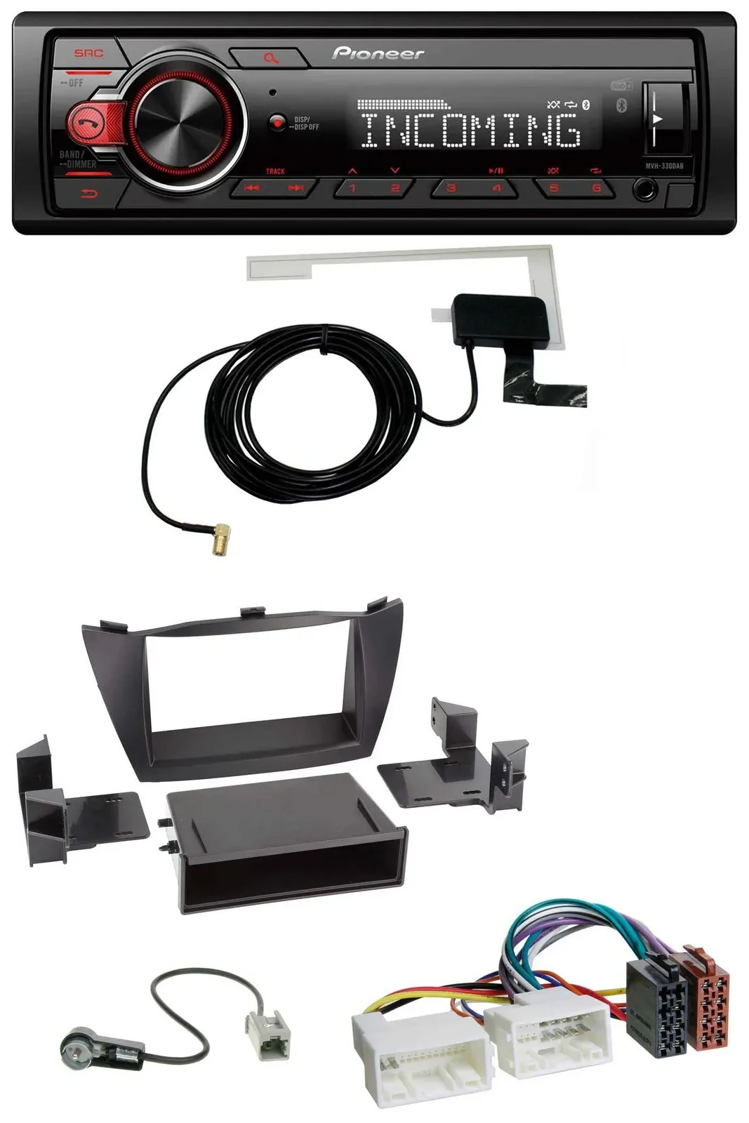 Pioneer MP3 AUX CD DAB USB Autoradio für Hyundai Tucson (2010-2015)