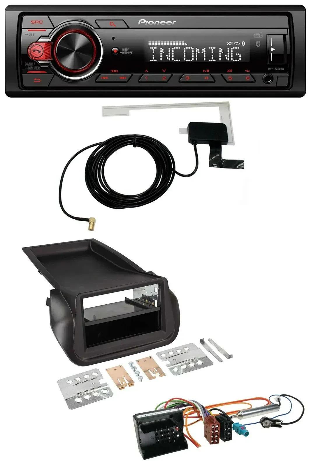 Автомагнитола для Citroen Nemo/Peugeot Bipper Pioneer CD/MP3, USB, AUX, DAB (с 2008)