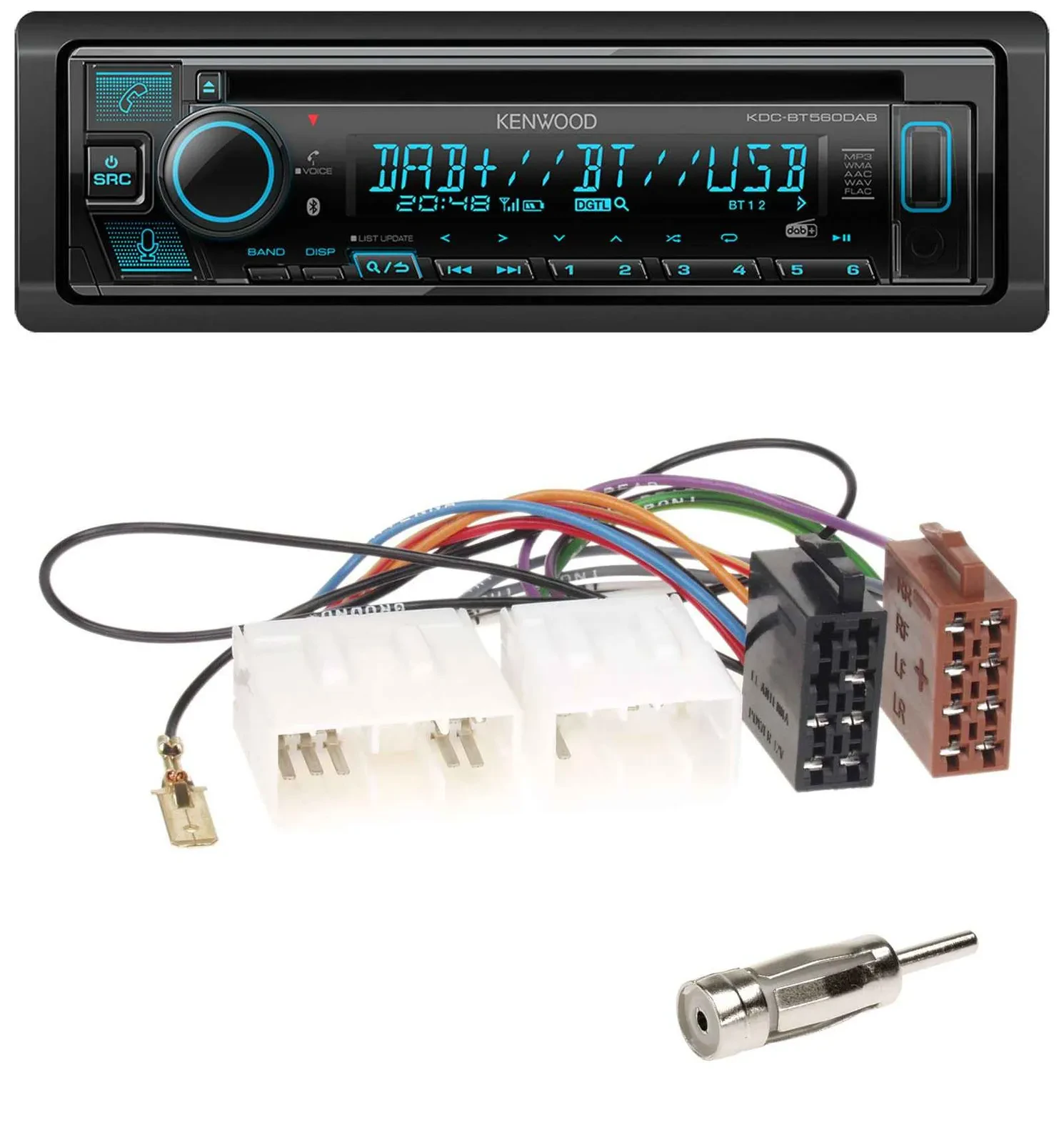 Kenwood Bluetooth DAB CD MP3 USB Autoradio für Mazda MPV (1988-1999)