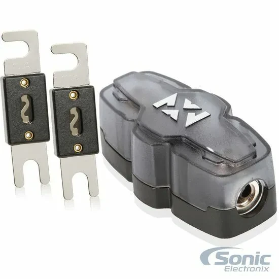 2 Pack Belva BANL100 of 100 Amp Nickel-Plated ANL Fuse w/ ANL Fuse Holder