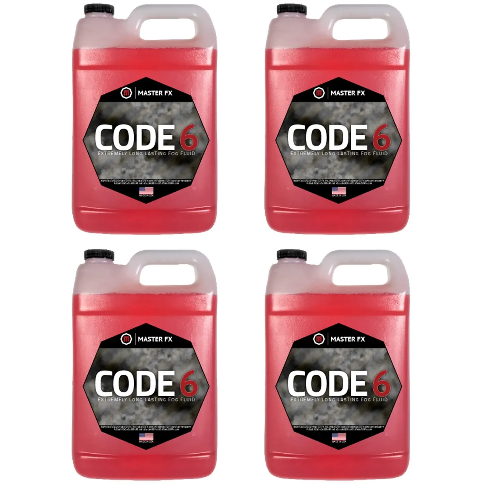 Master FX Code 6 Long Lasting Halloween Fog Smoke Machine Fluid Juice 4 Gallons
