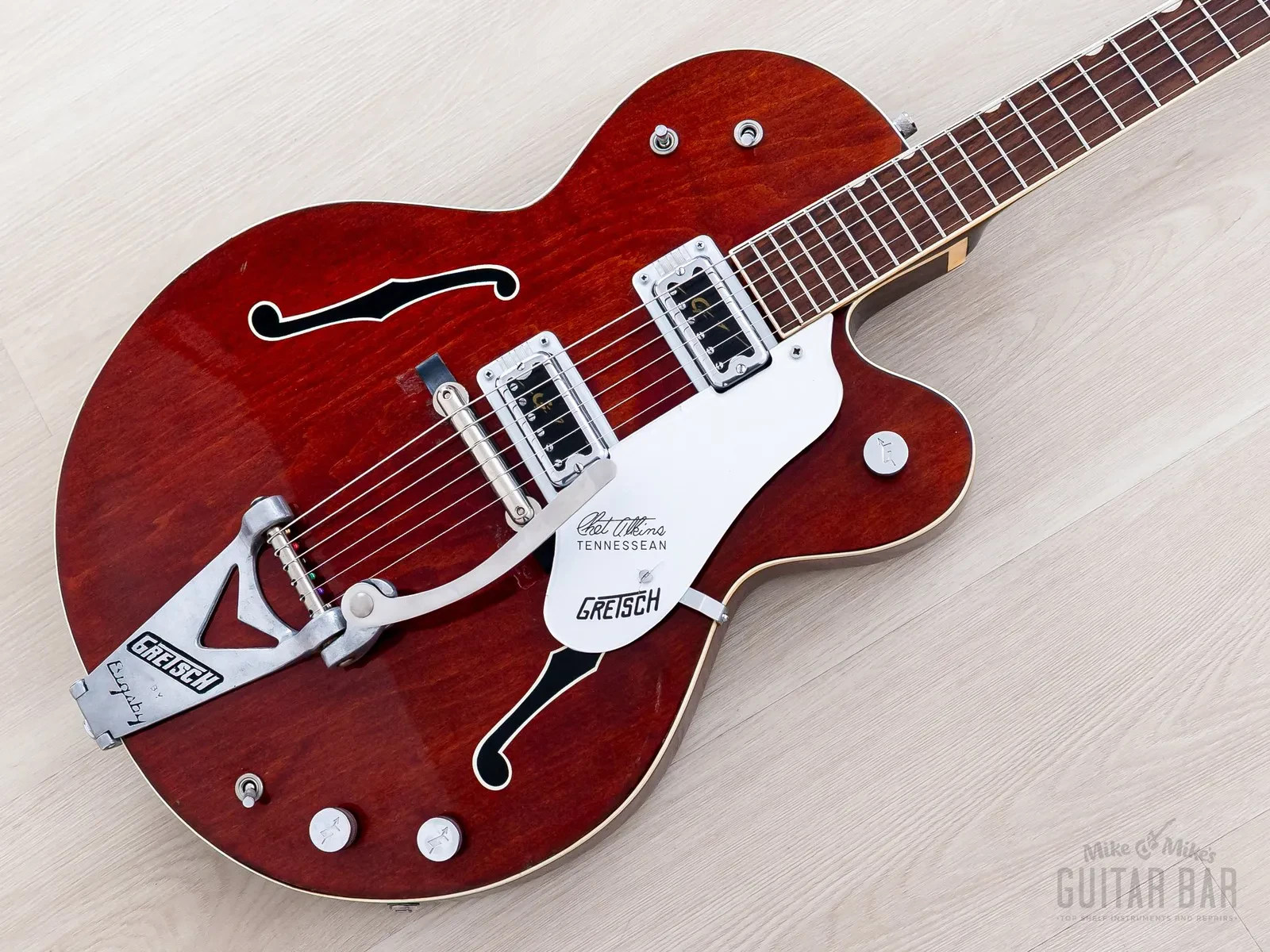 Б/У электрогитара Gretsch Tennessean 6119 1966, hollowbody, тёмно-вишневый, HiLoTron, с кейсом