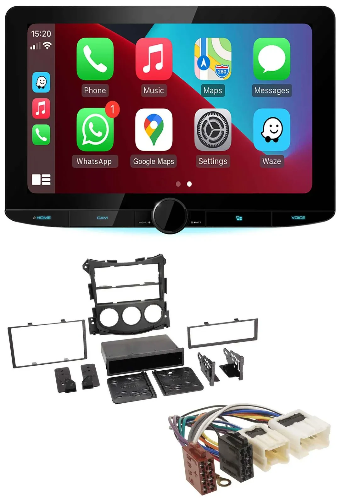 Kenwood MP3 USB DAB Bluetooth Autoradio für Nissan 370Z (ab 2009)