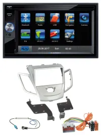 Автомагнитола для Ford Fiesta 08-10 Blaupunkt 2 DIN, Bluetooth, MP3, USB, SD, AUX, серебристая