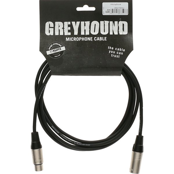 GRG1FM00.5 Greyhound Кабель микрофонный XLR, 0.5м, Klotz