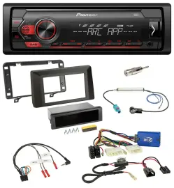 Автомагнитола для Dacia Duster Pioneer 1 DIN, DAB, USB, MP3, поддержка кнопок на руле