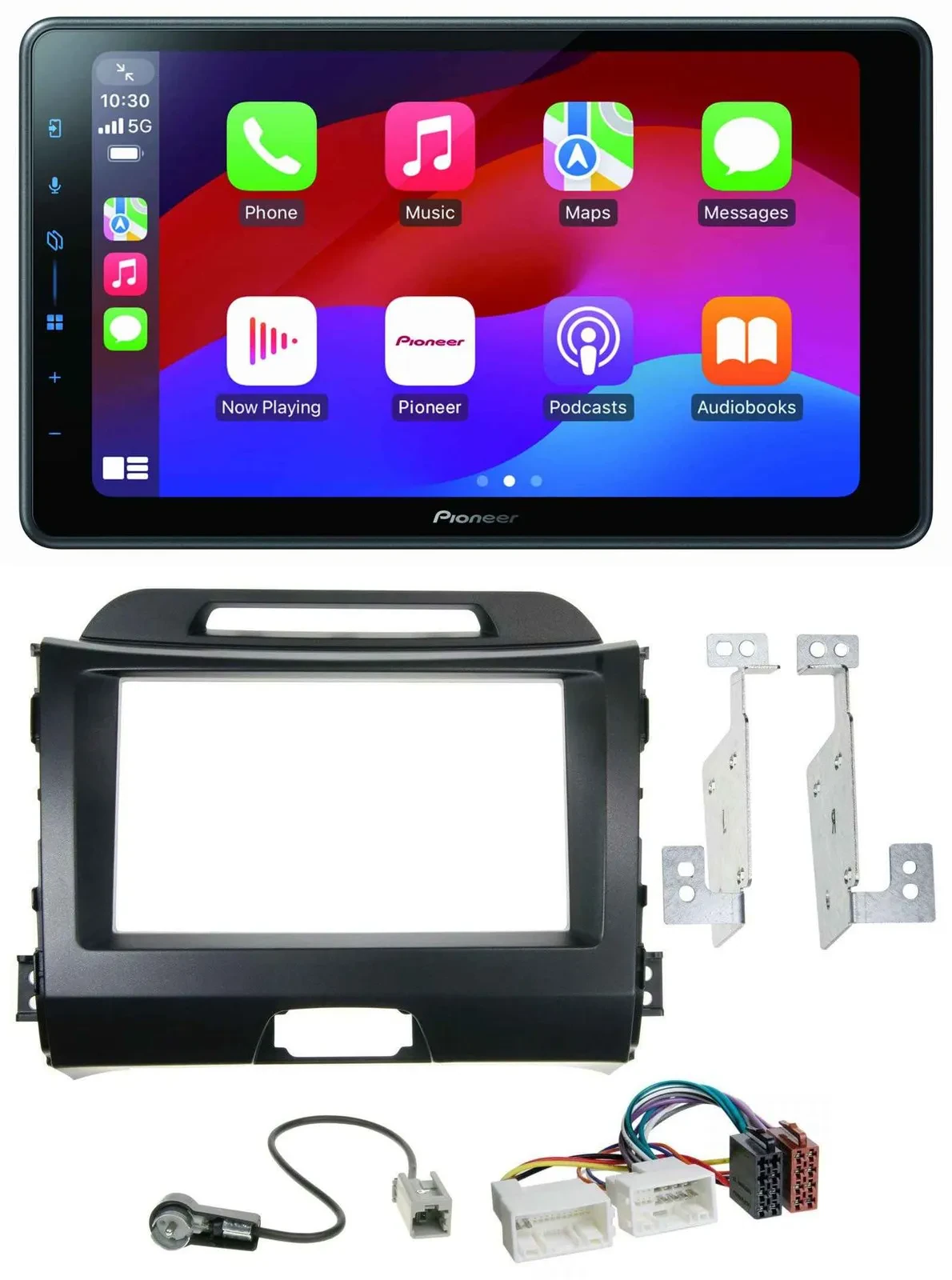 Pioneer Bluetooth 2DIN USB MP3 DAB Autoradio für Kia Sportage 3 10-15 SL schwarz