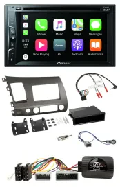 Pioneer Lenkrad USB DVD Bluetooth DAB 2DIN Autoradio für Honda Civic 06-10 Hybri