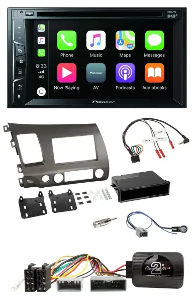 Pioneer Lenkrad USB DVD Bluetooth DAB 2DIN Autoradio für Honda Civic 06-10 Hybri