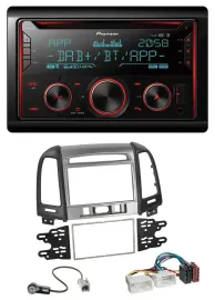 Автомагнитола для Hyundai Santa Fe 3 Pioneer 2DIN DAB, CD, MP3, Bluetooth, USB