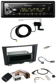 Автомагнитола для Honda CRV (2006–2012) Pioneer Bluetooth, DAB, USB, поддержка кнопок на руле