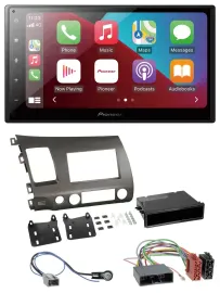 Pioneer USB MP3 DAB 2DIN Bluetooth Autoradio für Honda Civic Hybrid FD3 06-10 an