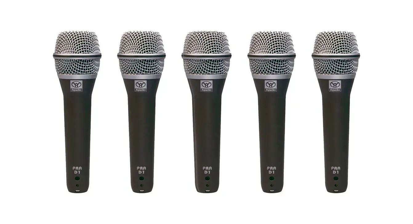 Вокальный микрофон Superlux PRAD5 Black (5 штук)