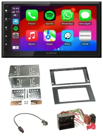 Kenwood MP3 USB DAB 2DIN Bluetooth Autoradio für Ford Focus Fiesta 04-08 schwarz