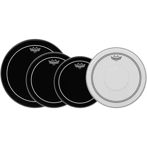 Набор пластиков для бараюбанов Remo Ebony Pinstripe Drumheads ProPack