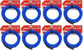 Коммутационный кабель Rockville RCXFB25Bl Blue 15.25 м (8 штук)