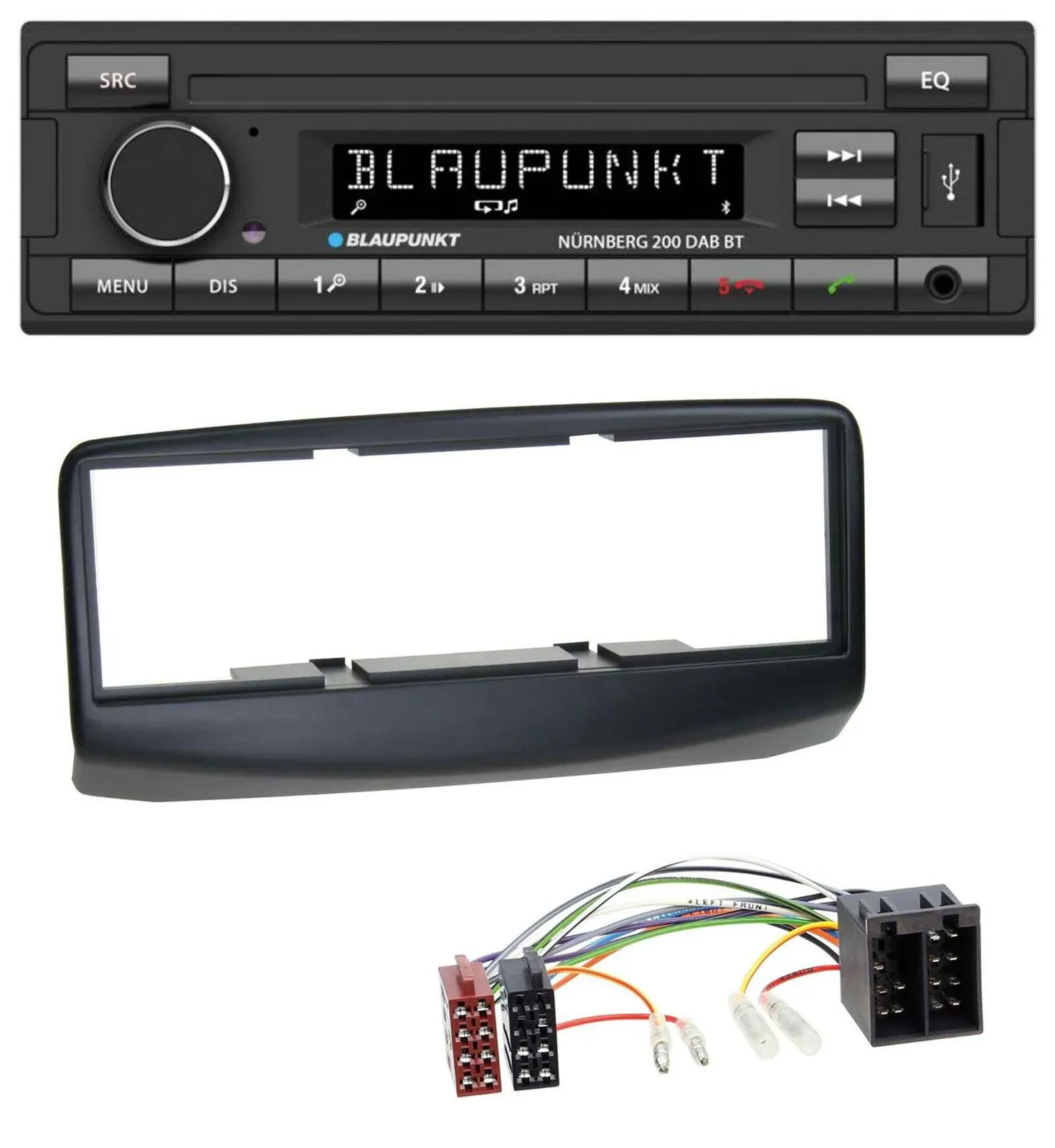 Автомагнитола для Fiat Multipla (186) Facelift 2006-20 Blaupunkt USB DAB MP3 Bluetooth