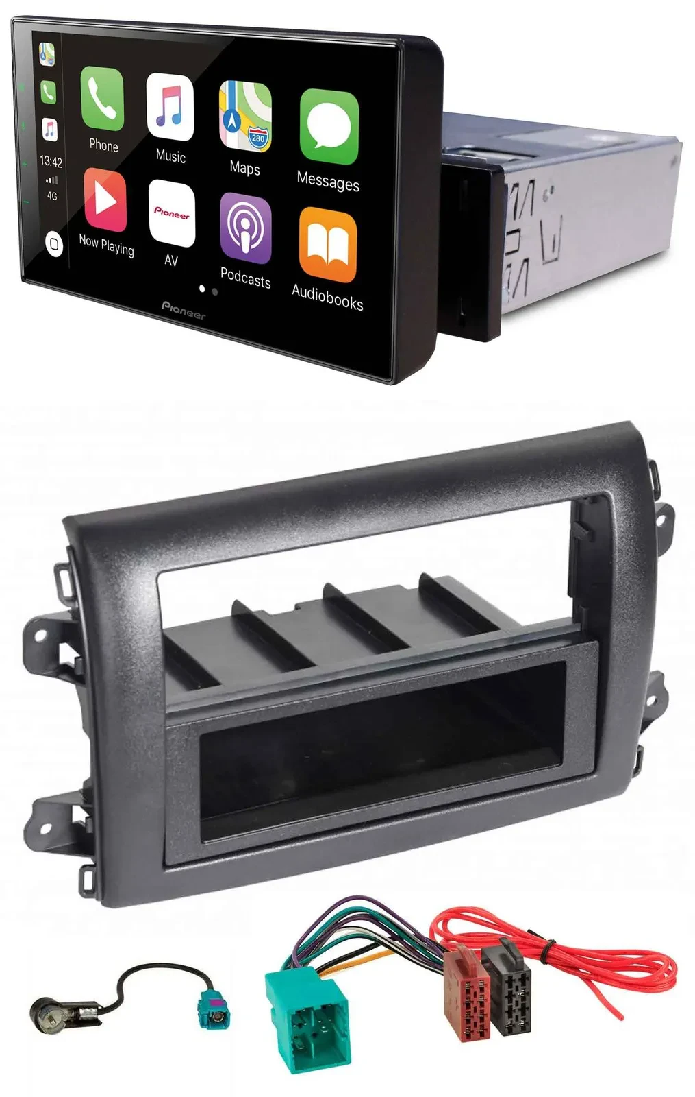 Pioneer Bluetooth MP3 DAB USB Autoradio für Fiat Ducato (Serie 8, ab 2021)