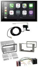 Pioneer USB MP3 2DIN Bluetooth DAB Autoradio für Iveco Daily 2006-2014 silber