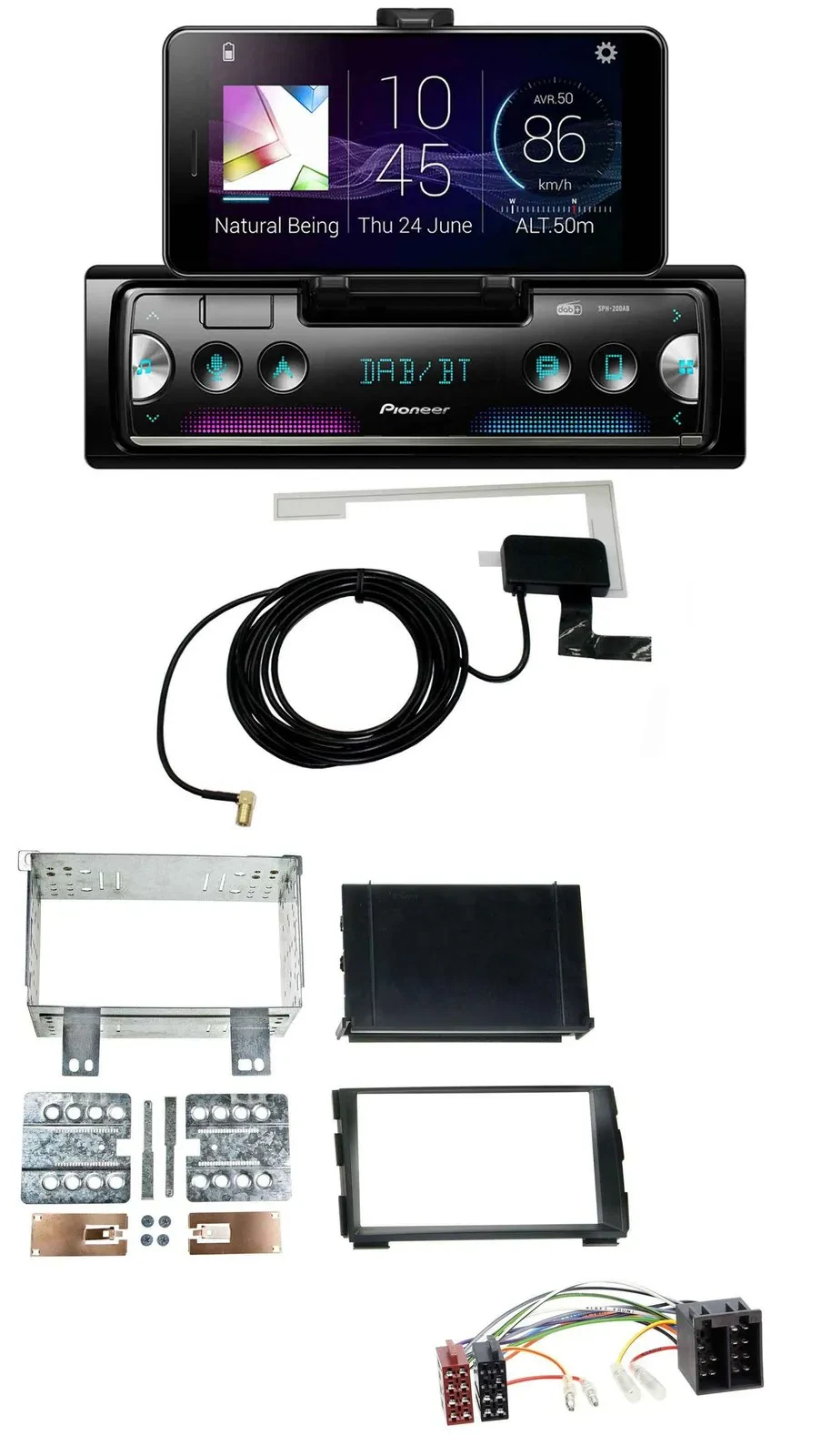 Pioneer DAB Bluetooth MP3 USB Autoradio für Kia Ceed 09-12 proCeed 11-13