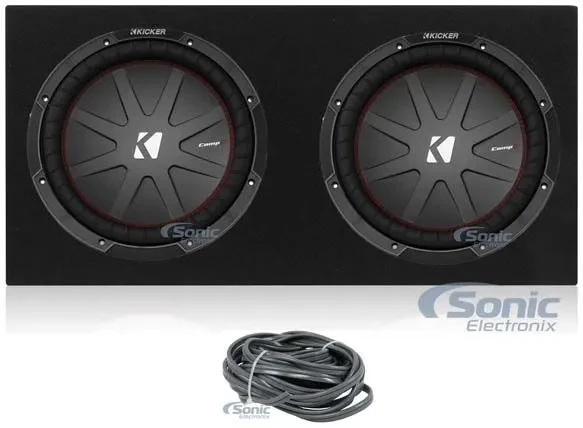 Kicker 48CWR124 12" CompR CWR124 Dual 4-ohm Car Subwoofer
