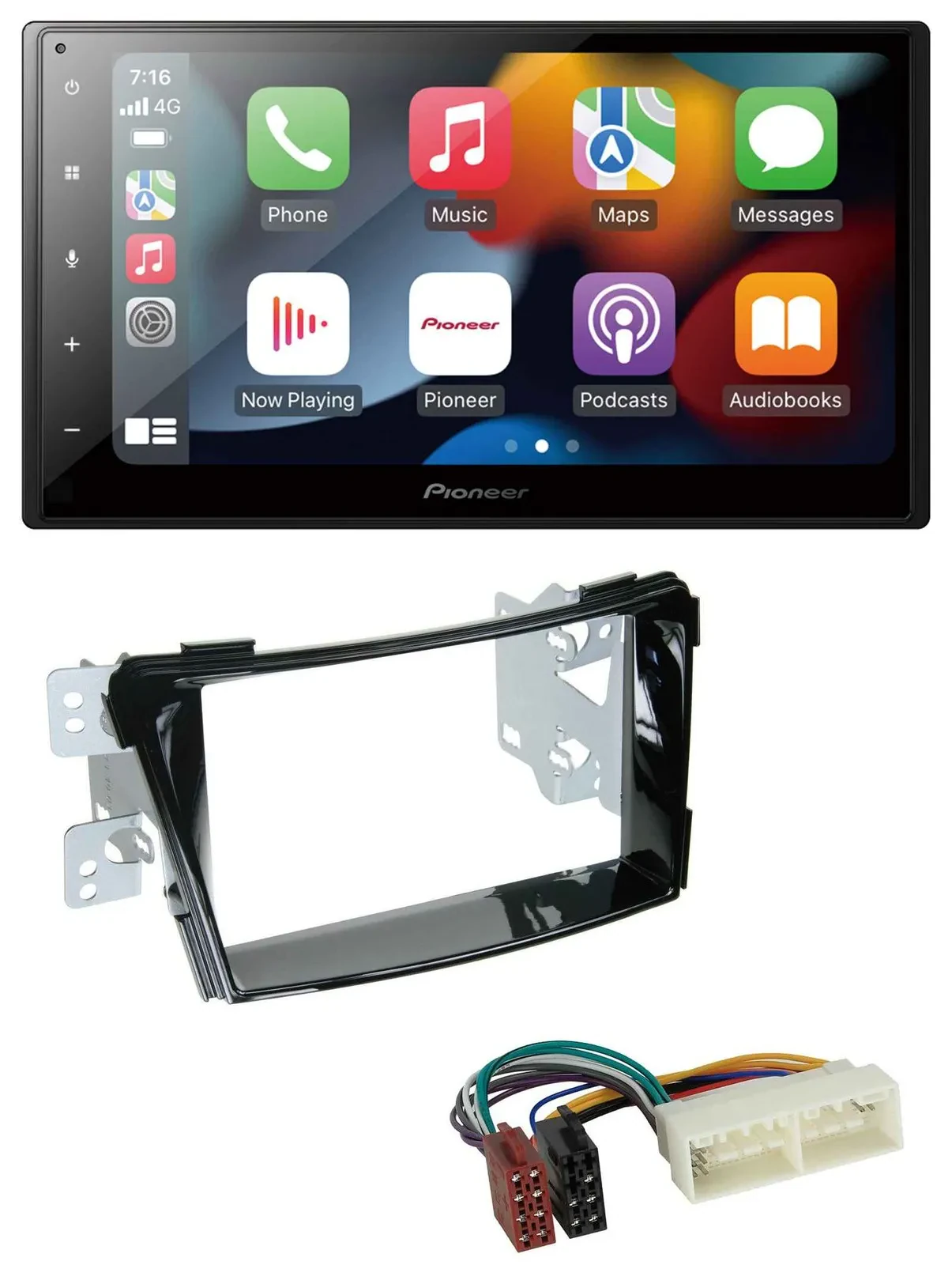 Pioneer DAB Bluetooth 2DIN USB MP3 Autoradio für Hyundai i40 ab 2016 Typ VF Klav